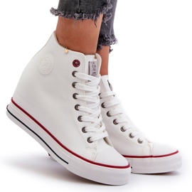 Wedge Sneakers för kvinnor Cross Jeans NN2R4004 Vit