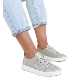 Guld Whitley eco läder sneakers gyllene