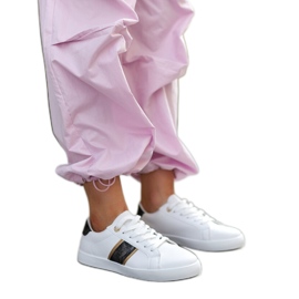 Vita sneakers med en dekorativ Grada-rand