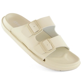 Beige flip-flops i skum för kvinnor med spännen Big Star NN274A752