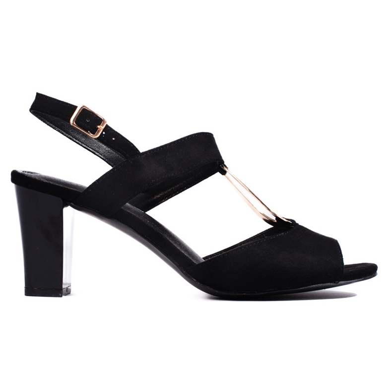 Goodin Svarta damsandaler på stolpen