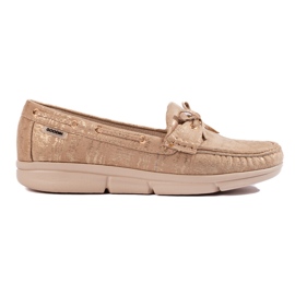 Goodin Bekväma beige loafers för dam