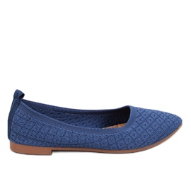 Balart Blå mandelstrumpa ballerinor