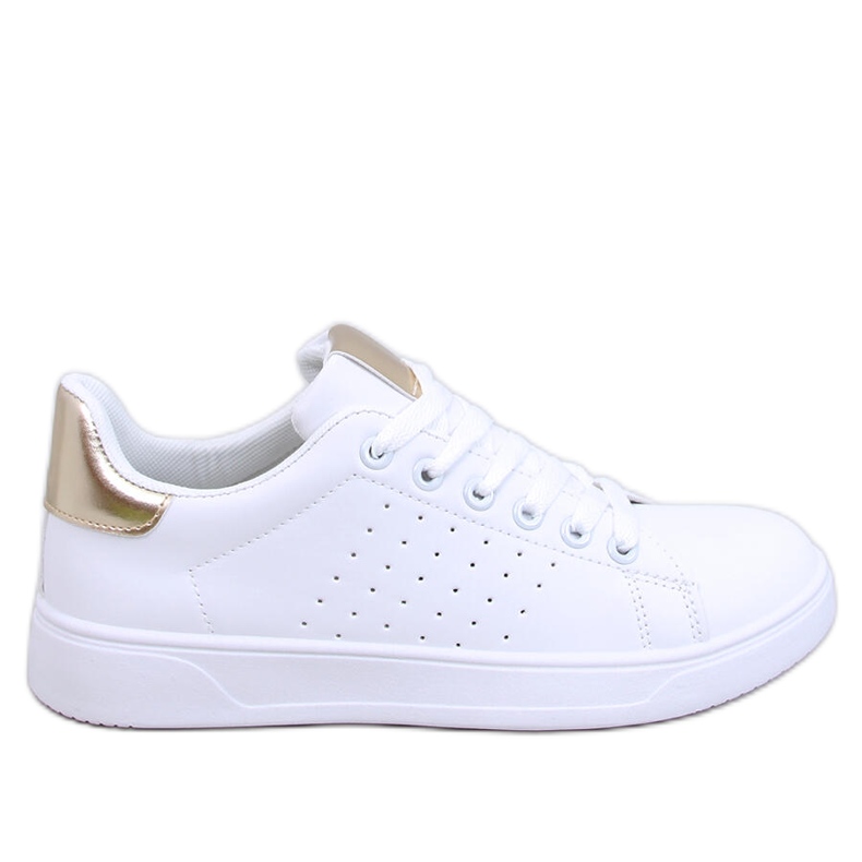 Helary WHITE/GULD damsneakers vit