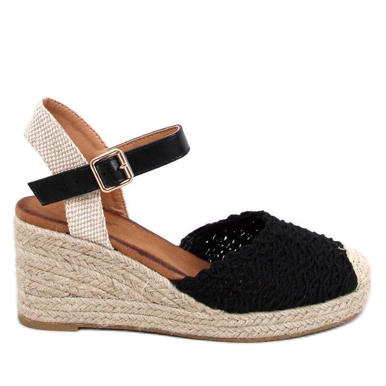 Morelli Svarta espadrillesandaler