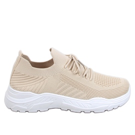 Jaussa Beige sock sportskor