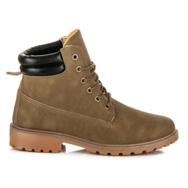 Seastar Damstövlar Trappers brun grön