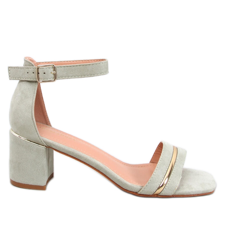 Marroc Gröna sandaler med låg klack