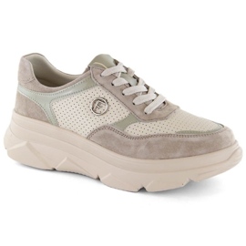 Filippo W PAW531B sportskor i läder, beige