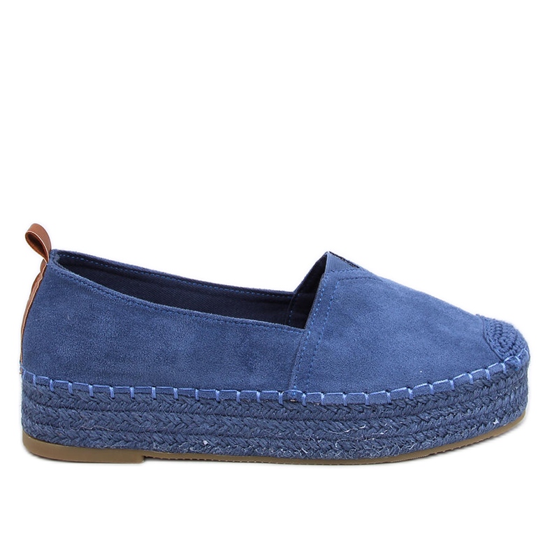 Poulain Blue espadrillor med tjock sula blå
