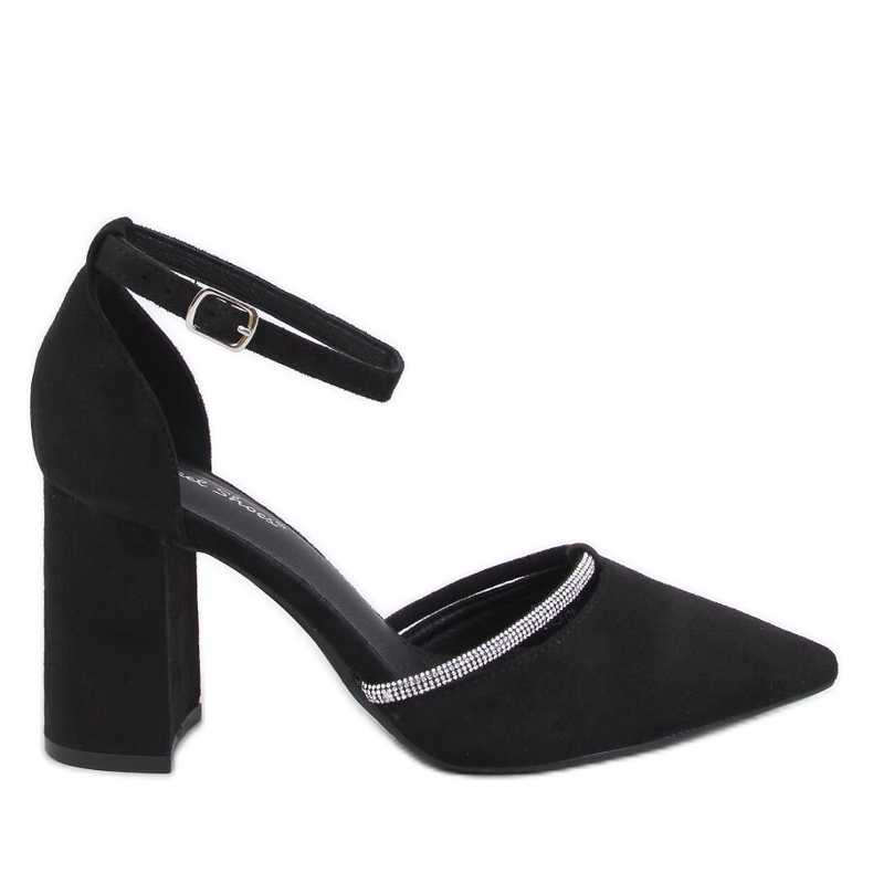Ayari Black pumps med hög klack med remmar svart