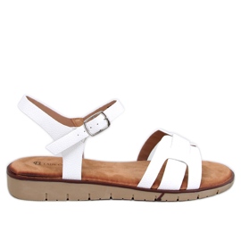 Capilla White damsandaler vit