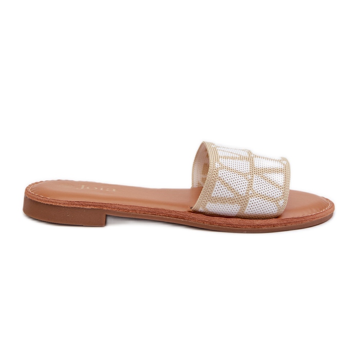 Flip-flops med platt klack för kvinnor Beige Traivea
