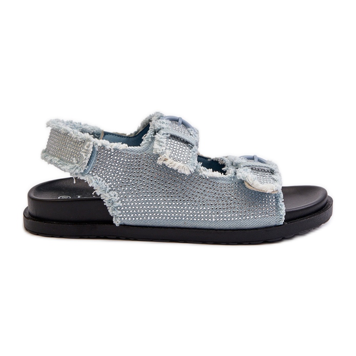 Dampyntade denimsandaler Blå Irmale