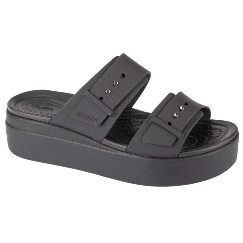 Crocs Brooklyn Low Wedge Sandal 207431-001 flipflops svart