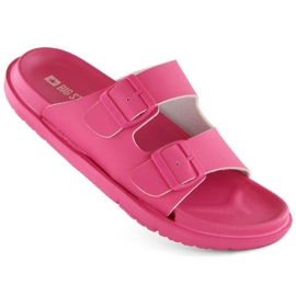 Big Star INT2004E skum flipflops med spännen, fuchsia rosa