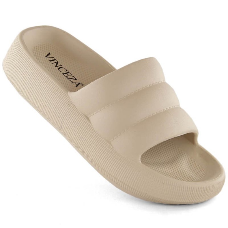 Vinceza JAN307B beige plattformsflipflops