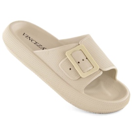 Vinceza JAN308 beige flip-flops med spänne