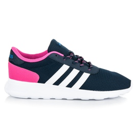 Adidas lite racer med vit rosa marinblå