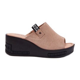 Vinceza Beige Vleni dam flip-flops