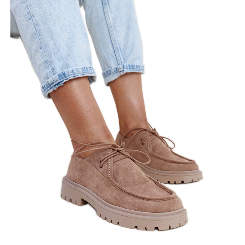 Mörkbeige mocka klassiska Keiko-skor