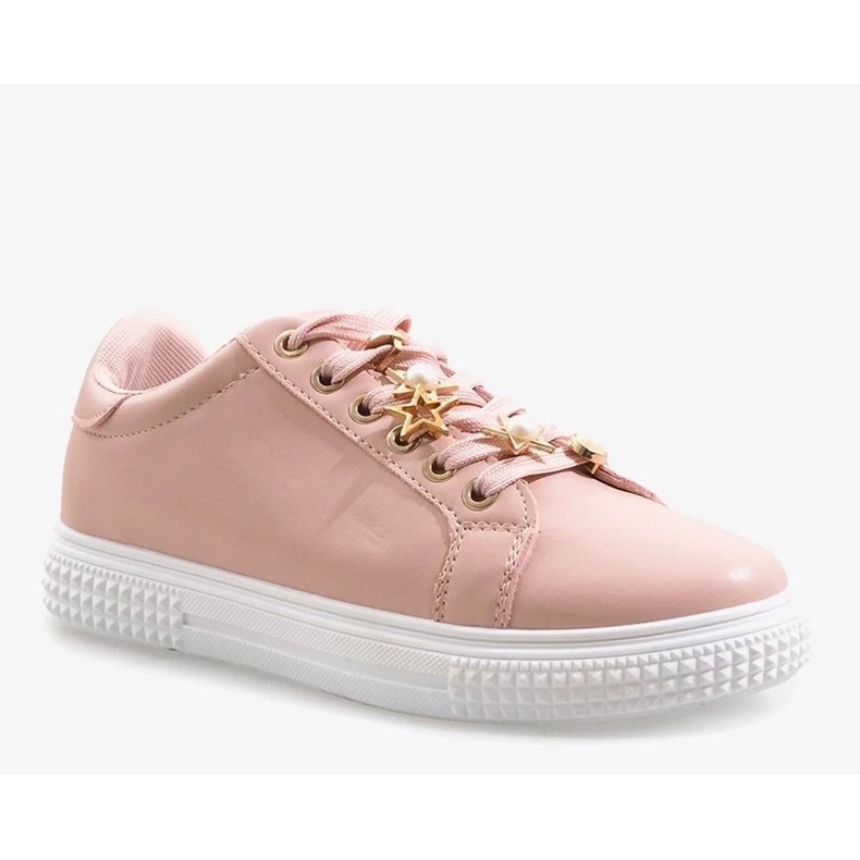 Bruna sandaler med kardborreband på platt sula