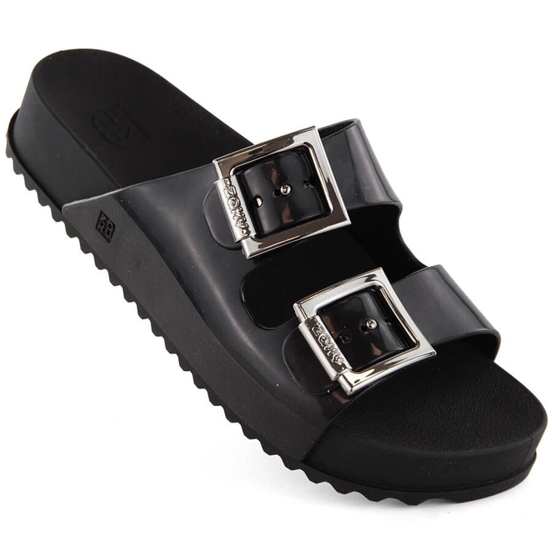 Bekväma damtofflor, doftande, elastiska, gummi, svarta, Zaxy HH285157