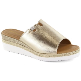 Potocki W WOL145A kilasandaler i metall, guld gyllene