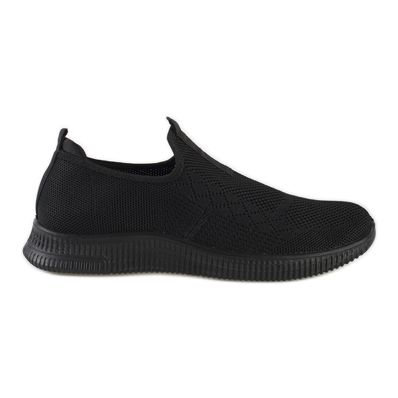 Svarta slip-on sportskor för kvinnor