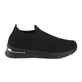 Svarta slip-on sneakers