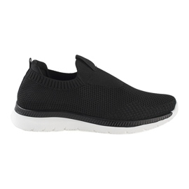Svarta slip-on sportskor