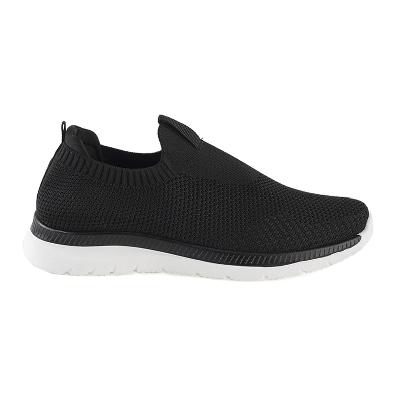 Svarta slip-on sportskor