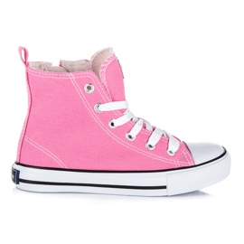 American Club Höga sneakers för flickor rosa