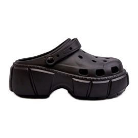 Damflip-flops i skum på en massiv sula, svart Witima