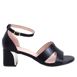 Claude Svarta högklackade sandaler