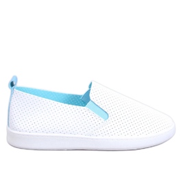 Jousse VIT/BLÅ slip-on sneakers