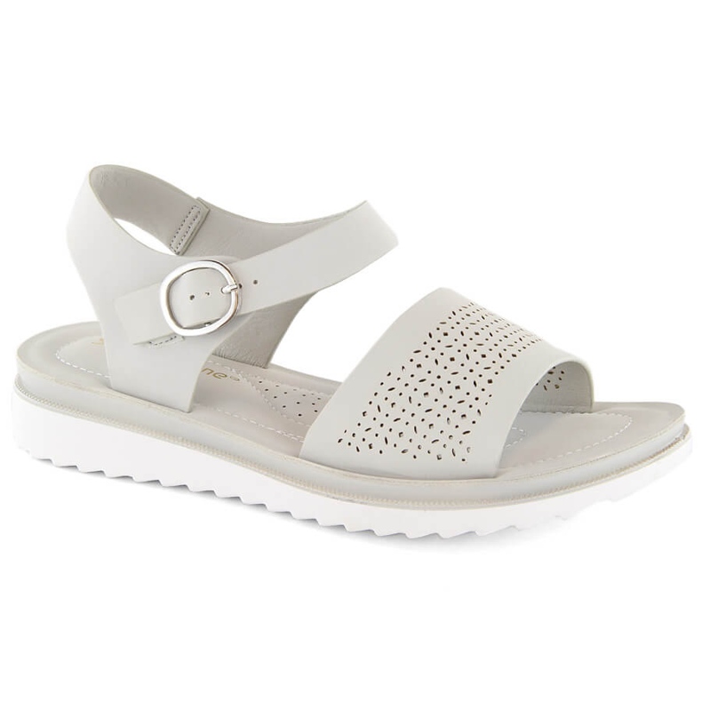 Grå genombrutna sandaler för kvinnor Sergio Leone SK082H