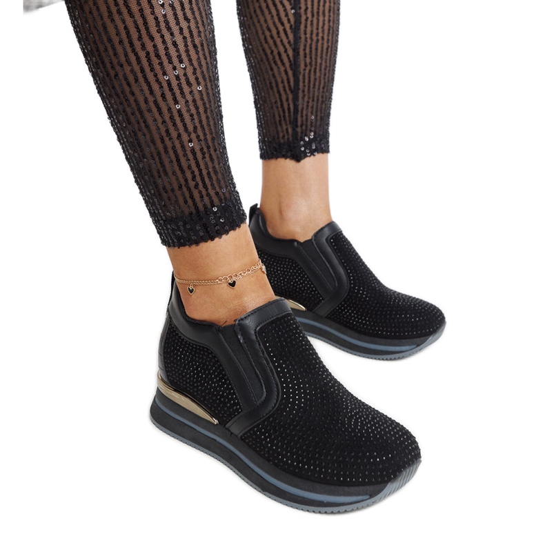 Svarta Cadelaria wedge sneakers