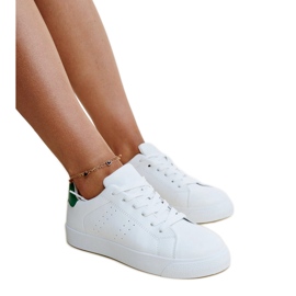 Vita och gröna Akila sneakers