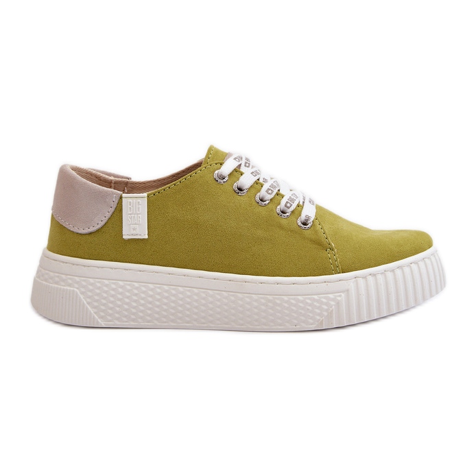 Damsneakers Memory Foam System Big Star NN276003 Lime grön