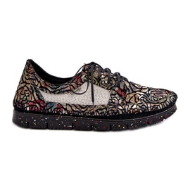 Mönstrade Damskor Maciejka 06347-01 Svart