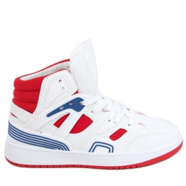 Pall White Red high-top sneakers vit