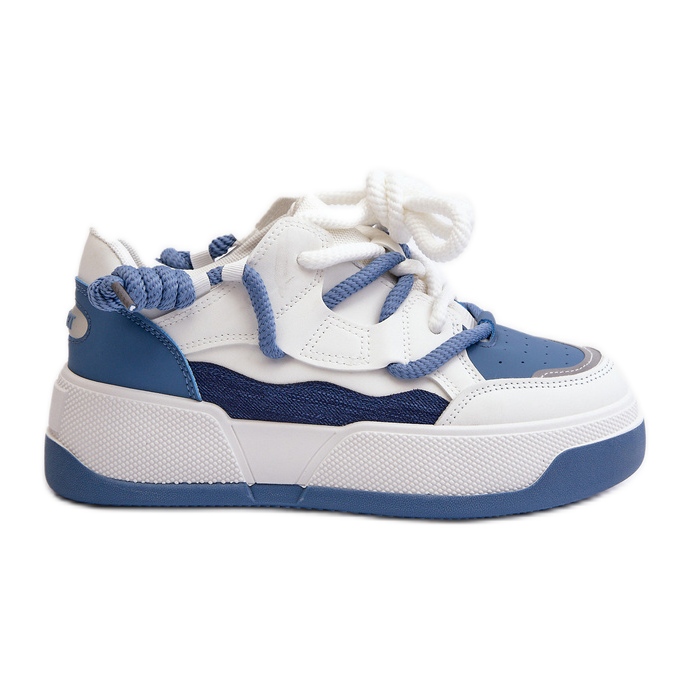 Platform Sneakers dam Blå Moariella