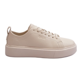 Lätt Sneakers dam Big Star NN274321 Memory Foam System Beige