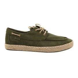 Espadriller med snörning för herrar Big Star NN174055 Khaki grön