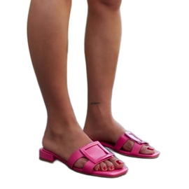 Rosa flip-flops med Wilia-läderinlägg