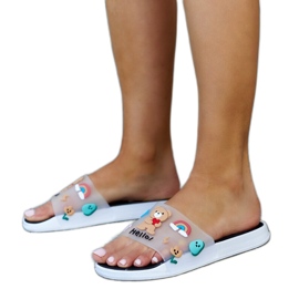 Svarta tofflor med gummi ovandel Diaspa