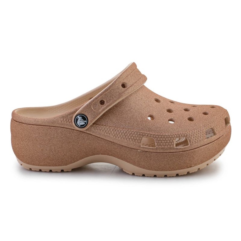 Crocs Classic Platform Glitter Clog 207241-2DS flipflops brun