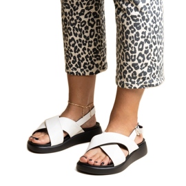 Vita Burnet platåsandaler