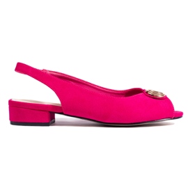 Damsandaler i fuchsia mocka rosa